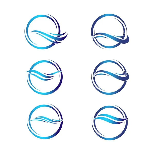 Ensemble Nature Abstraite Logo Élément Design Vecteur — Image vectorielle