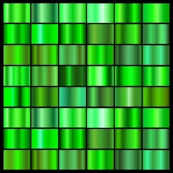 一套绿色渐变标志设计矢量 — 图库矢量图片