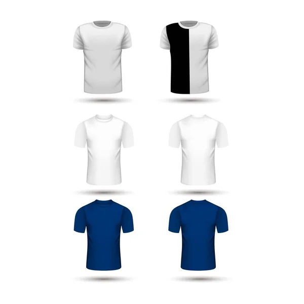 Conjunto Camiseta Camiseta Logo Diseño Vector — Vector de stock