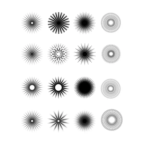 一套抽象的豪华圆环 标志设计矢量 — 图库矢量图片