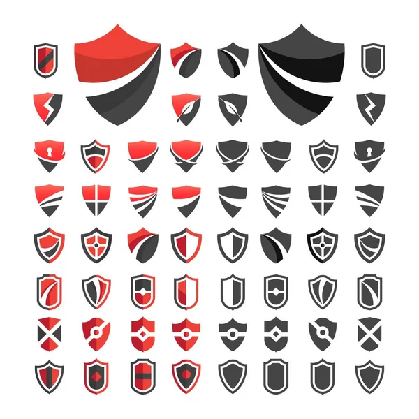 Набор Векторов Дизайна Логотипа Бизнес Щитов — стоковый вектор