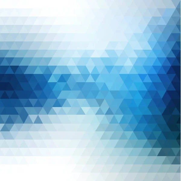 Fondo Azul Abstracto Con Triángulo Mozaic — Vector de stock