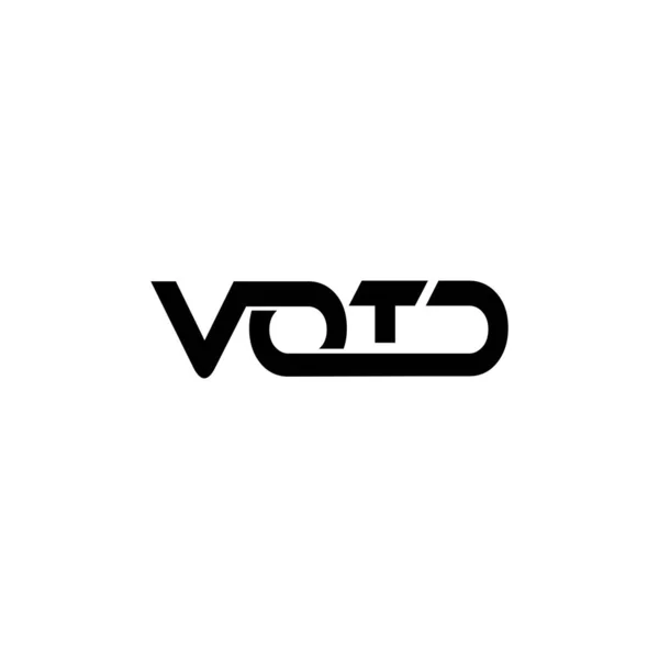 Votd Logo Design Vector Template — Stok Vektör