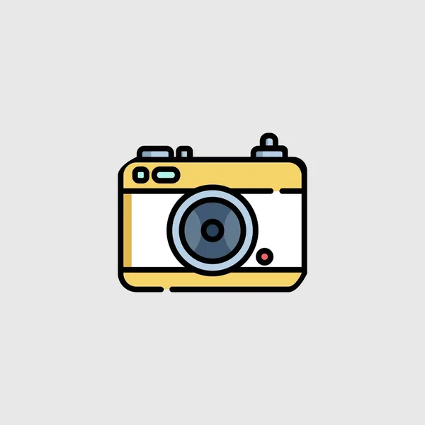 Camera Business Logo Design Vector Template — Stock Vector