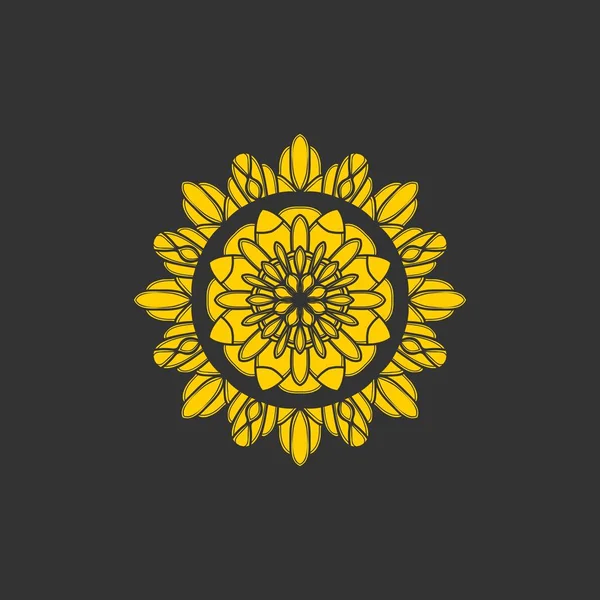 Абстрактний Розкішний Орнамент Мандали Вектор Дизайну Логотипу — стоковий вектор
