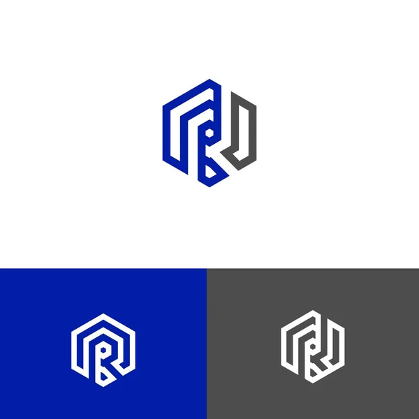 Бизнес Технологии Digital Letter Logo Design Vector — стоковый вектор