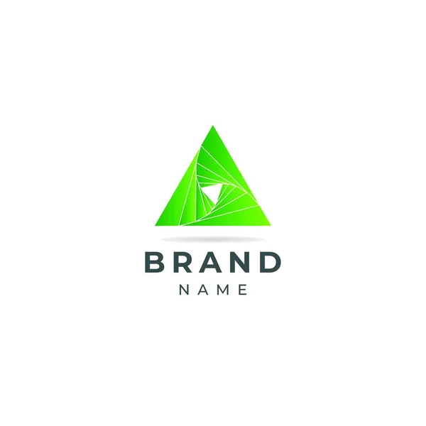 Abstrato Triângulo Negócio Logotipo Design Vetor Modelo —  Vetores de Stock