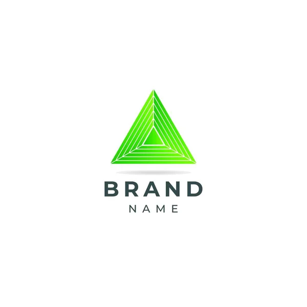 Astratto Triangolo Business Logo Design Modello Vettoriale — Vettoriale Stock