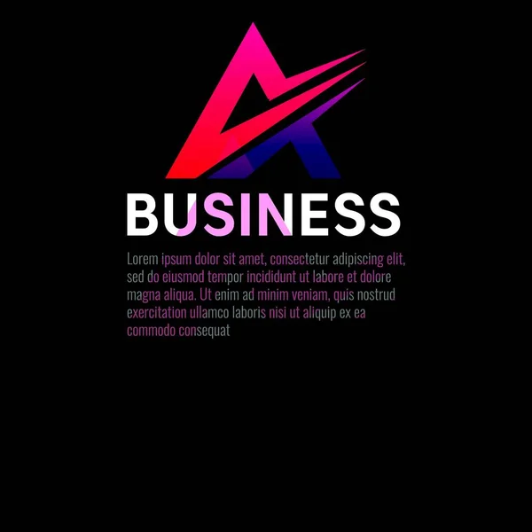 Letter Business Logo Design Vector Template — Stock Vector