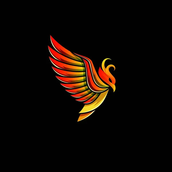 Piękny Orzeł Ptak Skrzydłami Biznes Logo Projekt Wektor Szablon Ilustracja — Wektor stockowy