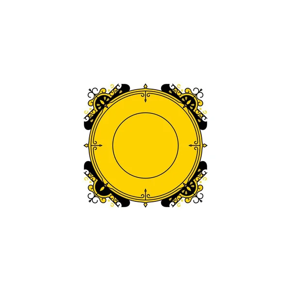 Abstrait Luxe Premium Mandala Cercle Ornement Entreprise Logo Conception Vectoriel — Image vectorielle
