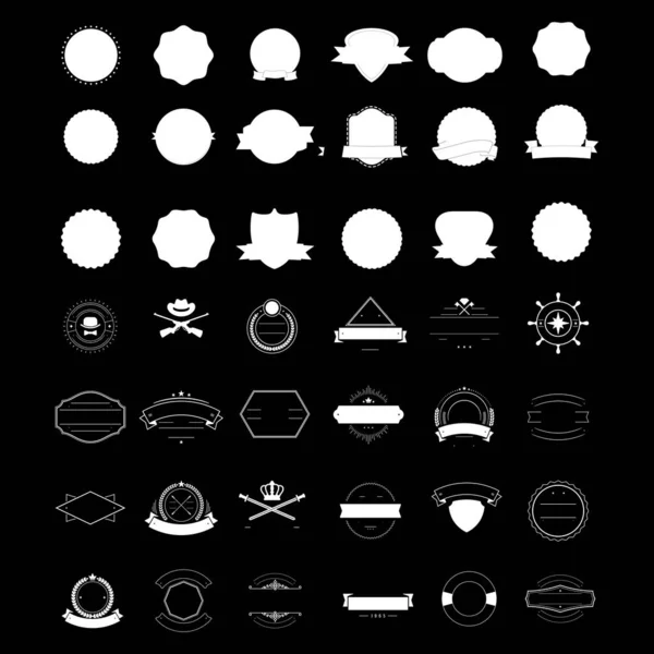 Набор Премиум Ретро Винтажный Значок Бизнес Логотип Дизайн Векторный Шаблон — стоковый вектор