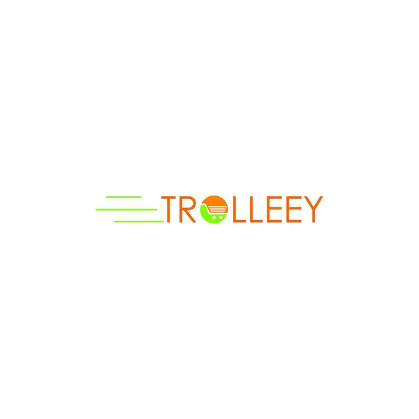 Trolleey Logosu Tasarım Vektör Şablonu — Stok Vektör