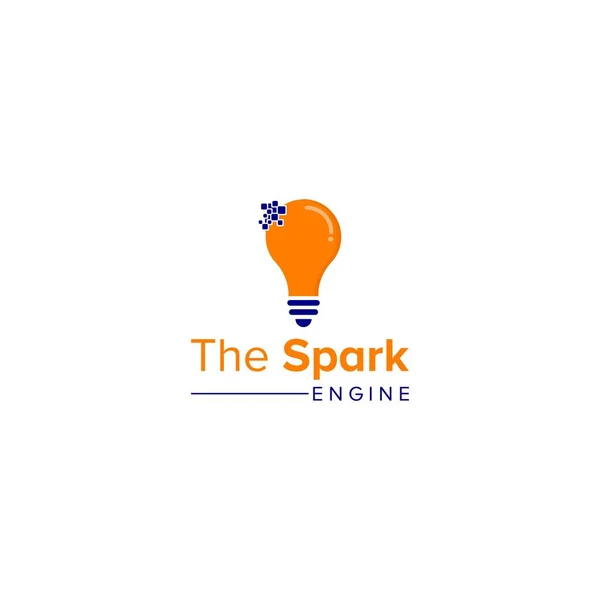 Spark Business Logo Design Vector Template — Stock Vector