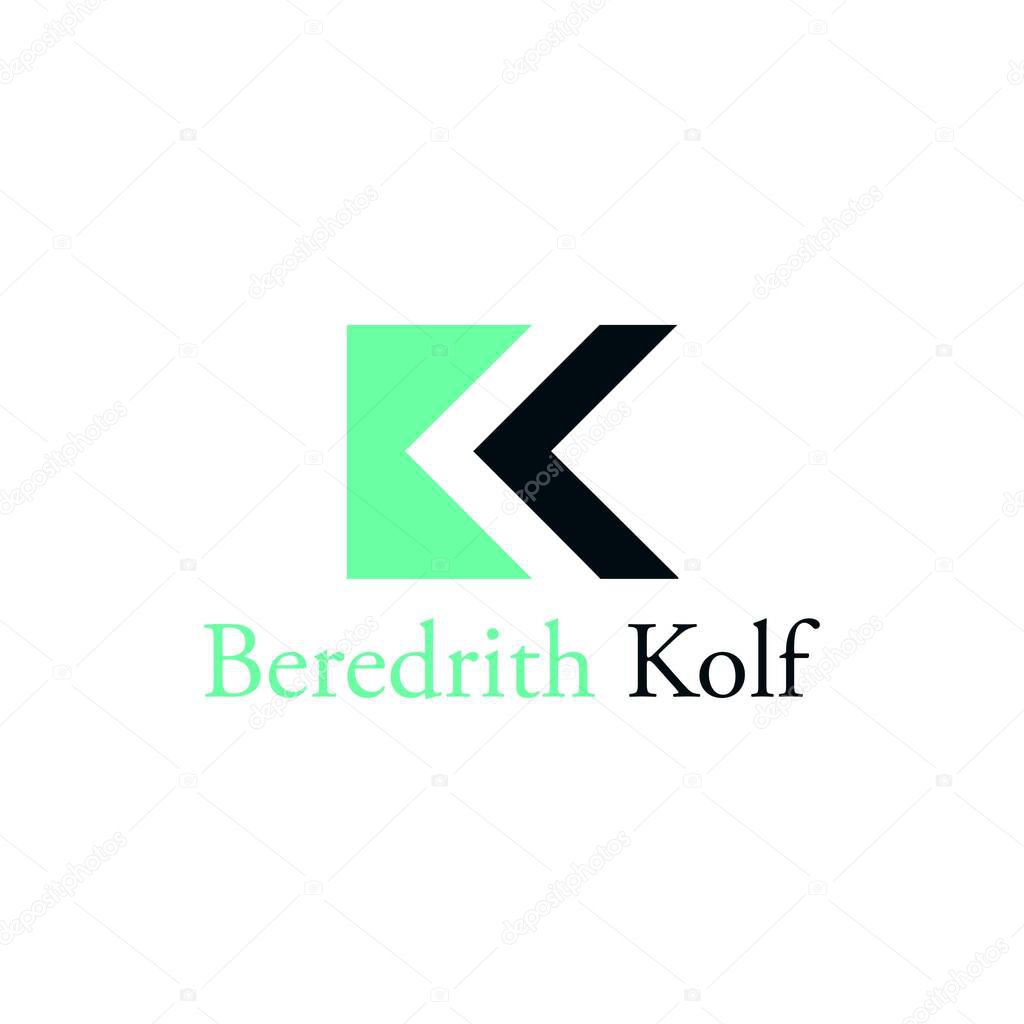 Ck letter business logo design vector template