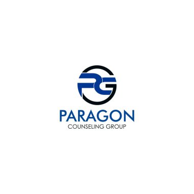Beyaz arkaplanda izole edilmiş PCG harfli iş logosu tasarım vektör şablonu