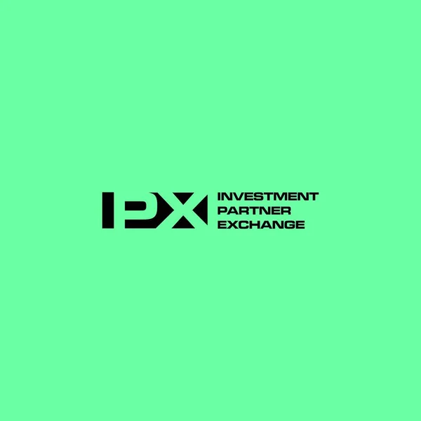 Ipx文字ビジネスロゴデザインベクトルテンプレート — ストックベクタ