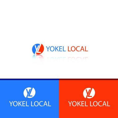 yl harfi iş logosu tasarım vektör şablonu