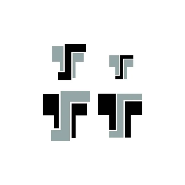 Письмо Бизнес Логотип Дизайн Векторный Шаблон — стоковый вектор