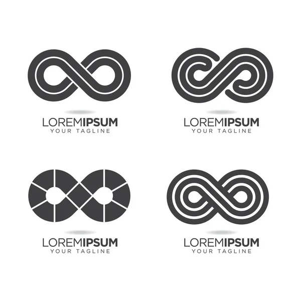 Άπειρο Επιχειρηματικό Λογότυπο Σχεδιασμό Διανυσματικό Πρότυπο — Διανυσματικό Αρχείο