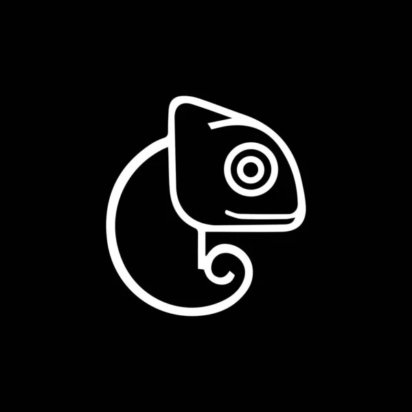 Chameleon Modelo Vetor Design Logotipo Negócios —  Vetores de Stock