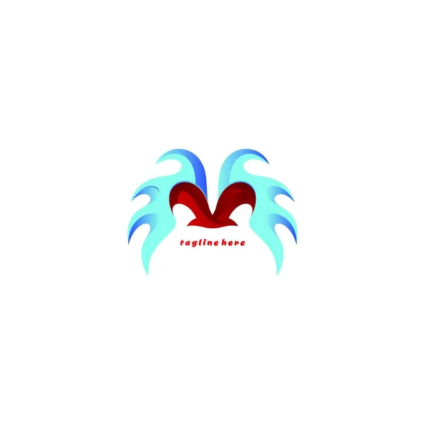Astratto Lettera Business Logo Design Modello Vettoriale — Vettoriale Stock