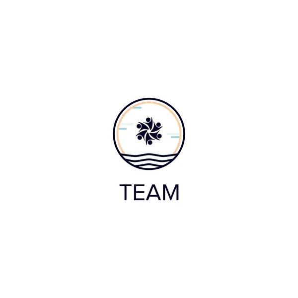 Équipe Communauté Logo Conception Vectoriel Modèle — Image vectorielle
