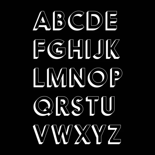Set Dari Alphabeth Font Lettering Logo Desain Template - Stok Vektor
