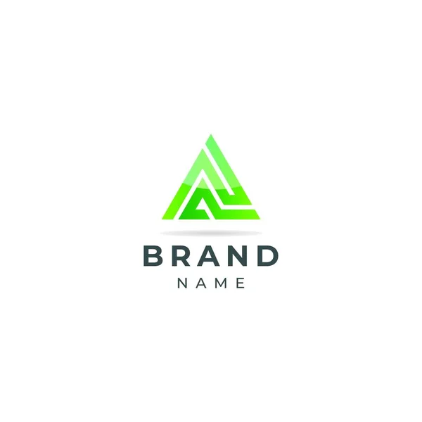 Lettera Triangolo Business Logo Modello Vettoriale Progettazione — Vettoriale Stock