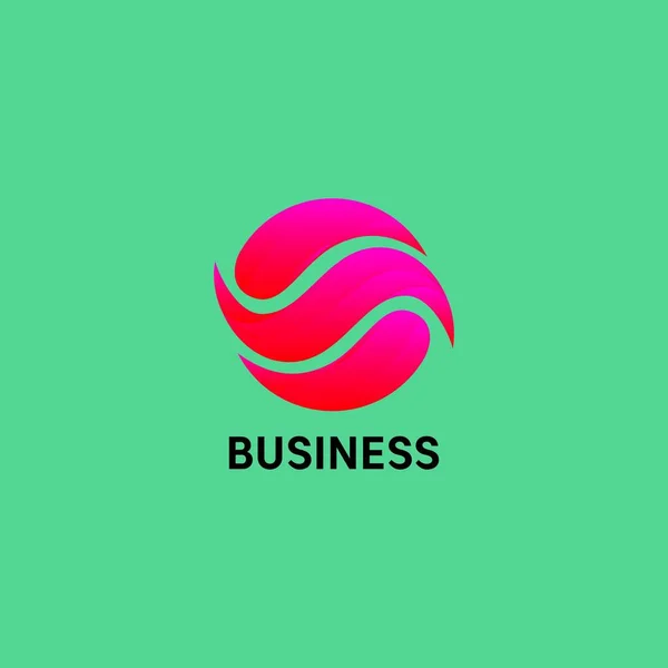 Abstrait Lettre Entreprise Logo Design Vecteur — Image vectorielle