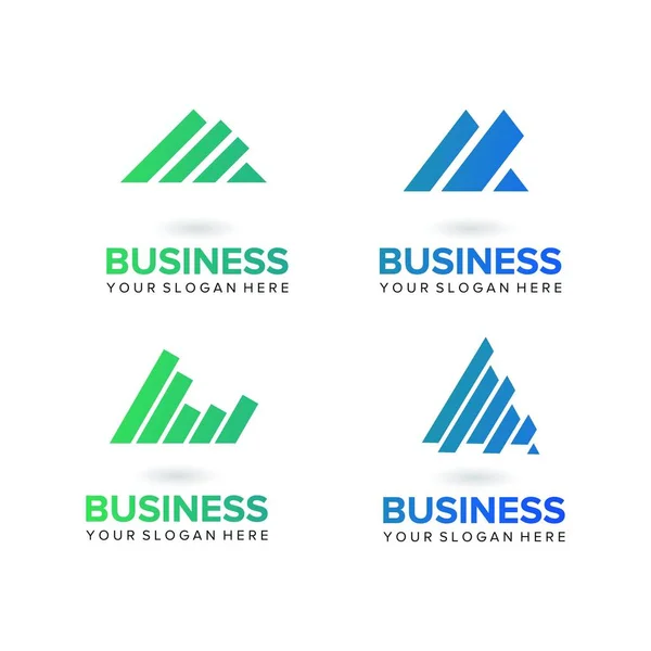 Set Premium Finance Business Logo Design Vector Template — Stock Vector