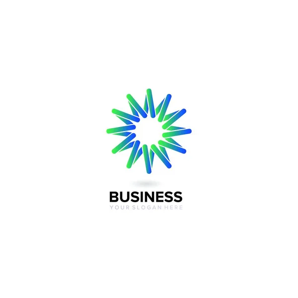 Business Star Logo Design Vektor Mall — Stock vektor