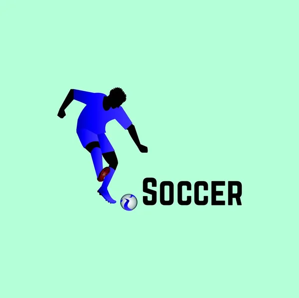 Abstracto Personas Deporte Fútbol Fondo — Vector de stock