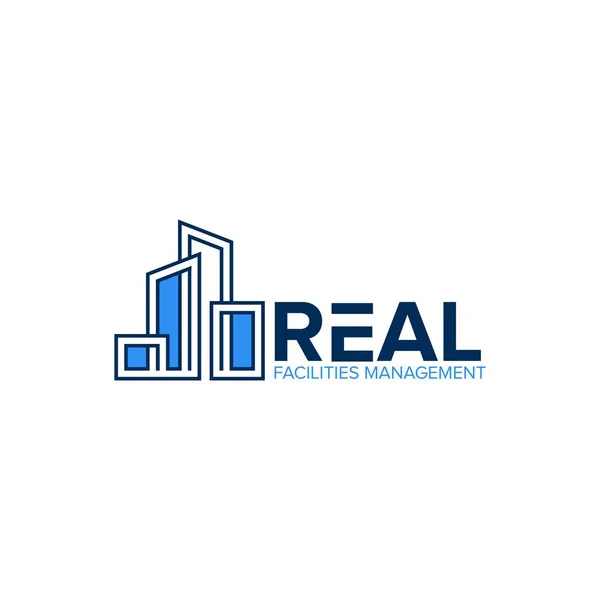 Business Real Estate Building Logo Design Vector — Stock Vector