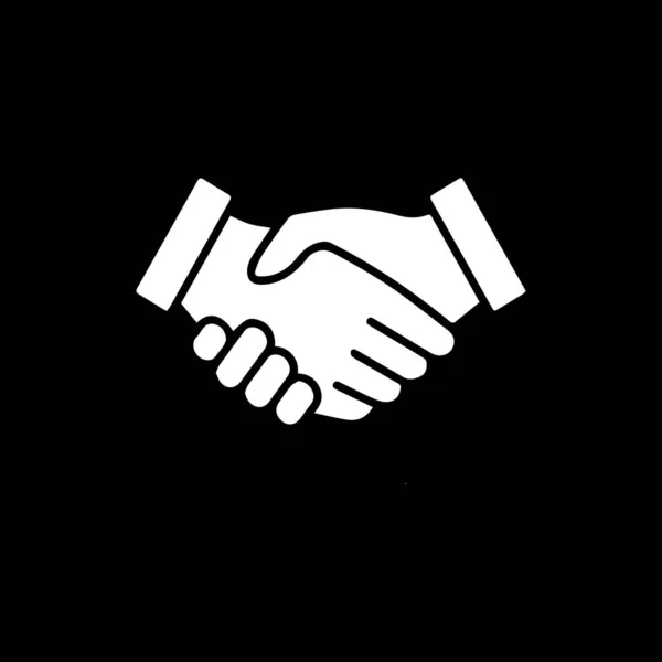 Handshake Business Logo Design Modello Vettoriale — Vettoriale Stock