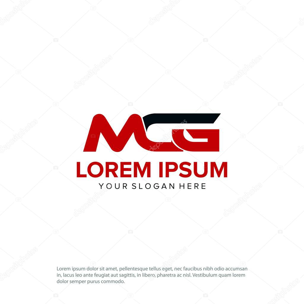 MCG letter logo design vector