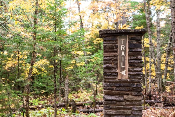 Trailhead Signpost Podél North County National Scenic Trail Nebo Nct — Stock fotografie