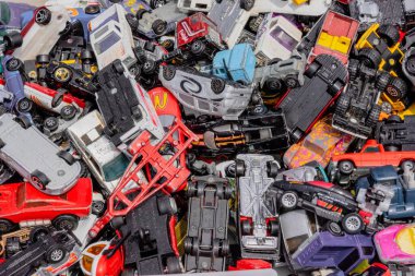 Retro kibrit kutusu araba koleksiyonu