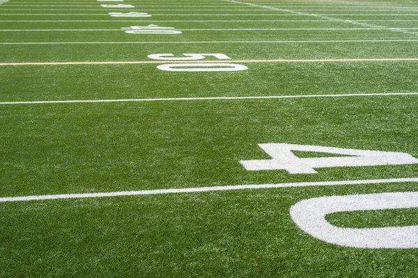 Linhas Números Pátio Campo Futebol — Fotografia de Stock