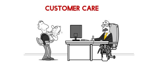 První péče o zákazníky — Stock video