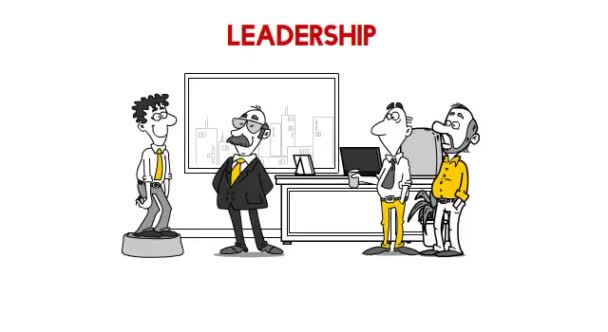 A leader knows how  to lead and motivate — Stock Video