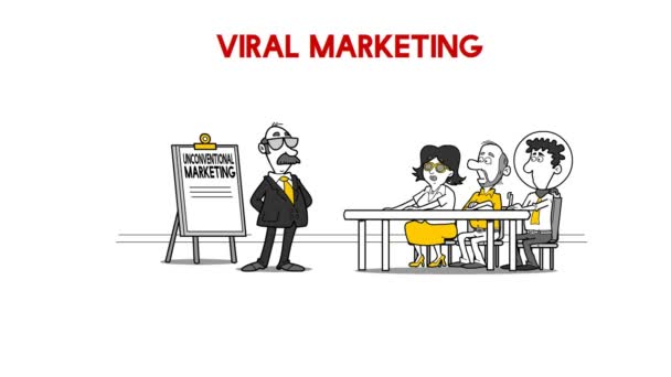 Questão sobre marketing viral — Vídeo de Stock