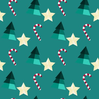 Noel desen, şekerler, Noel ağacı ve bir yıldız 