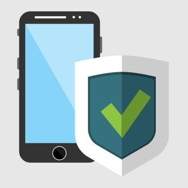 Veri koruma düz simgesi