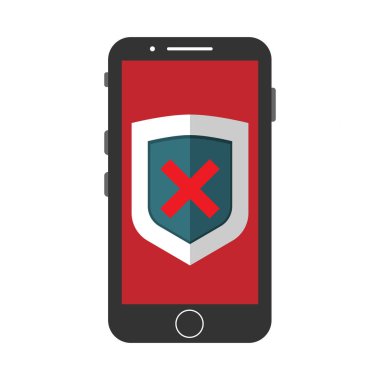 Veri koruma düz simgesi