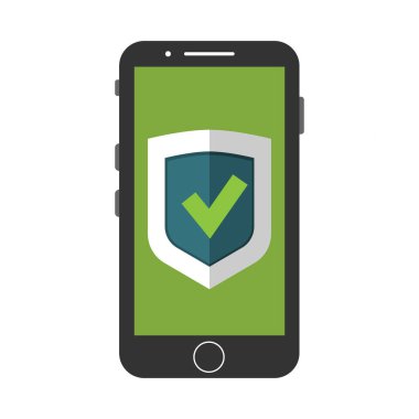 Veri koruma düz simgesi