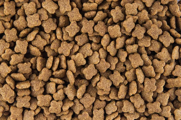 Dog Food, small pieces. Healthy dog food. Close up.