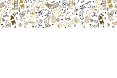 Noel arkaplanı, el yapımı elementler. Web sitesi, web sayfası, broşür, poster ya da reklam için ideal.. 