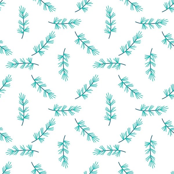 ( 영어 ) branch of pine tree seamless patterdesign, vector illustration — 스톡 벡터