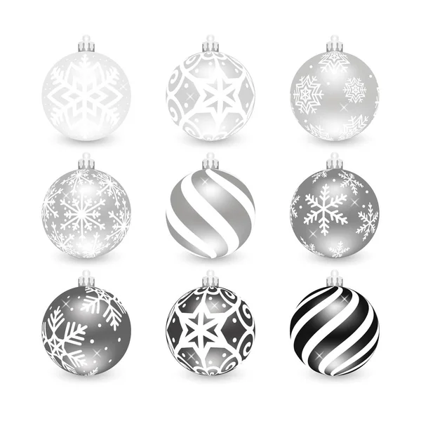 Christmas balls. Realistic vector illustration — Stock Vector